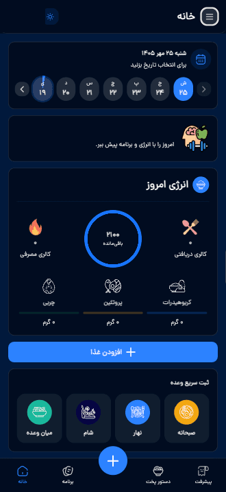 داشبورد روزانه